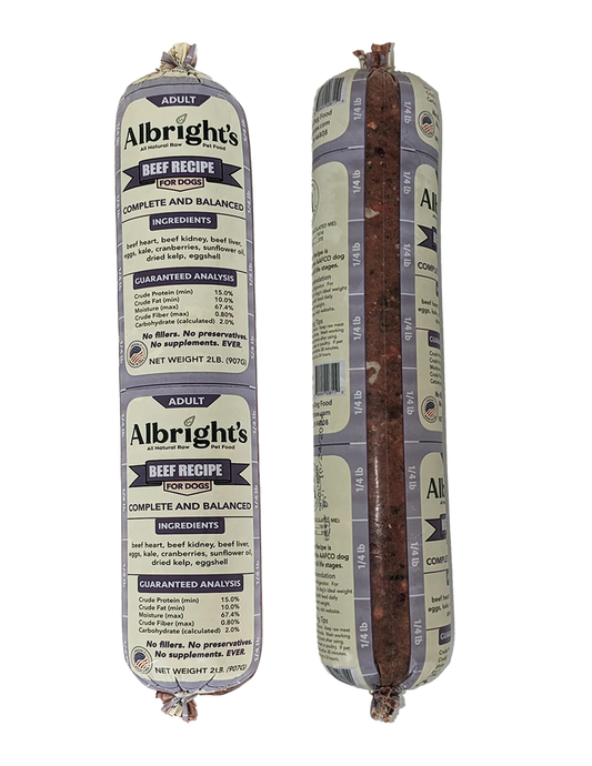 Albright's All Natural Beef Recipe Complete & Balanced