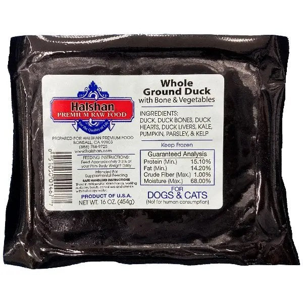 Halshan Whole Ground Duck and Vegetable